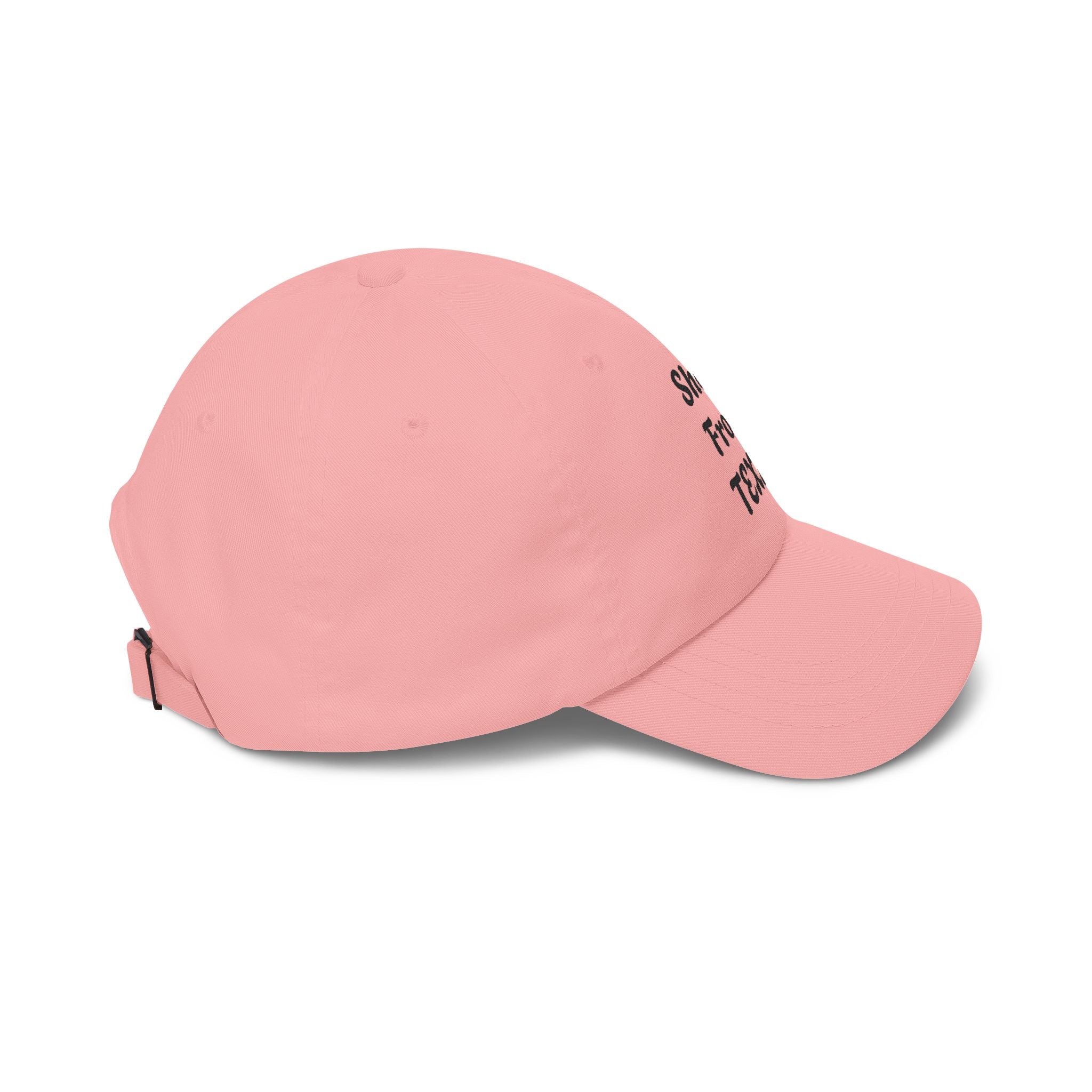 She's From Texas Dad Cap - Embroidered White Baseball Hat for Women & Daughters