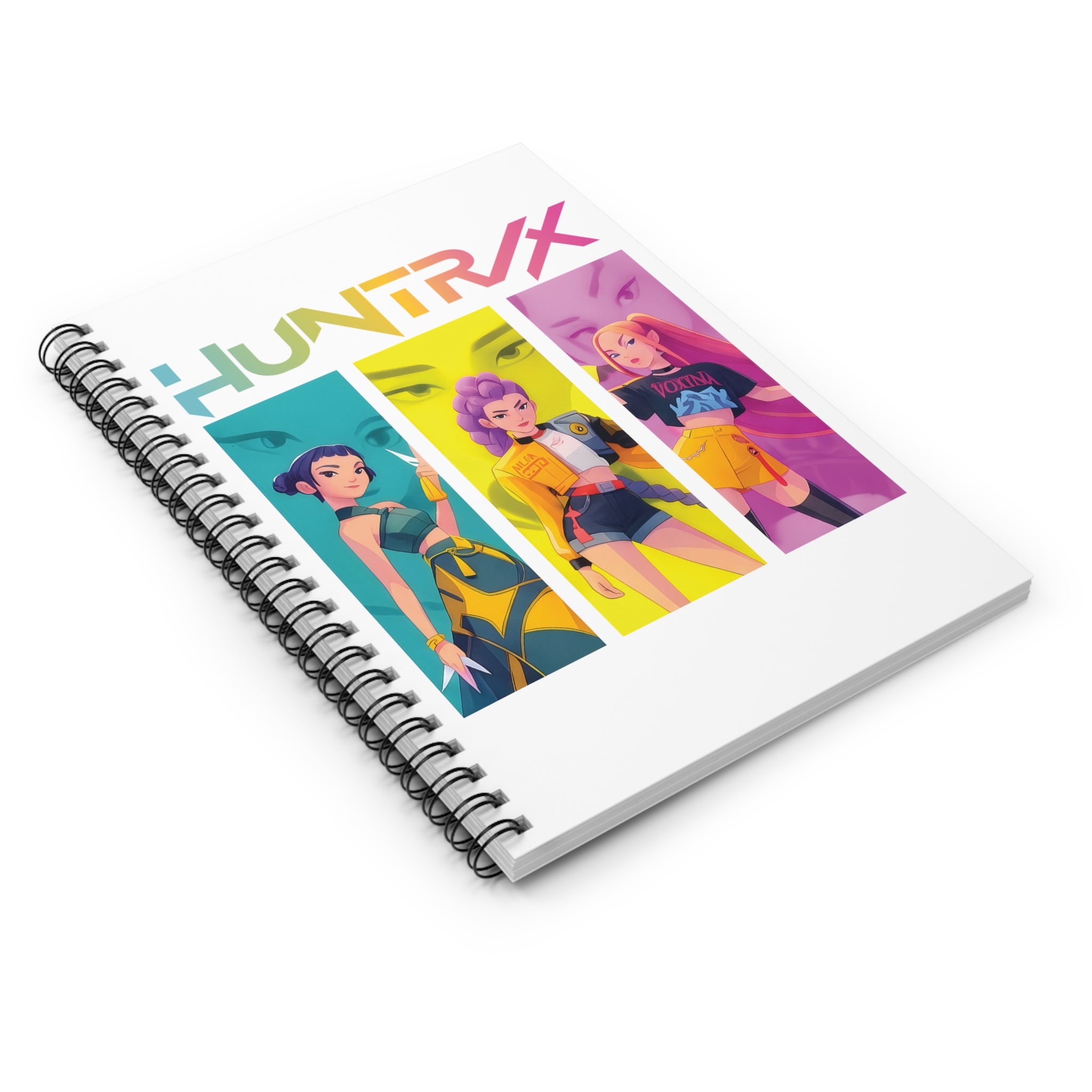 HUNTRX Character Spiral Notebook — Colorful Anime Girls Ruled Journal