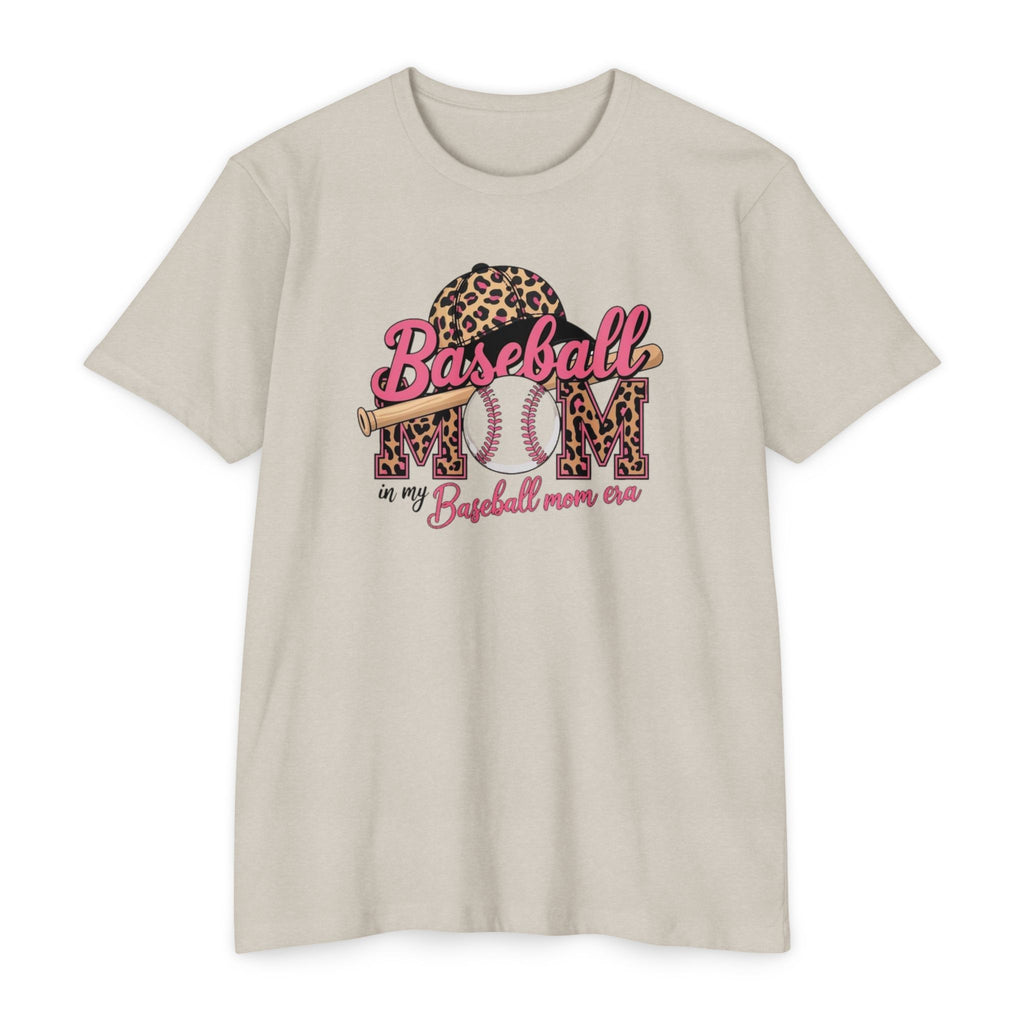 Baseball Mom Leopard Graphic T-Shirt — "Baseball Mom of my Baseball Mom Era"