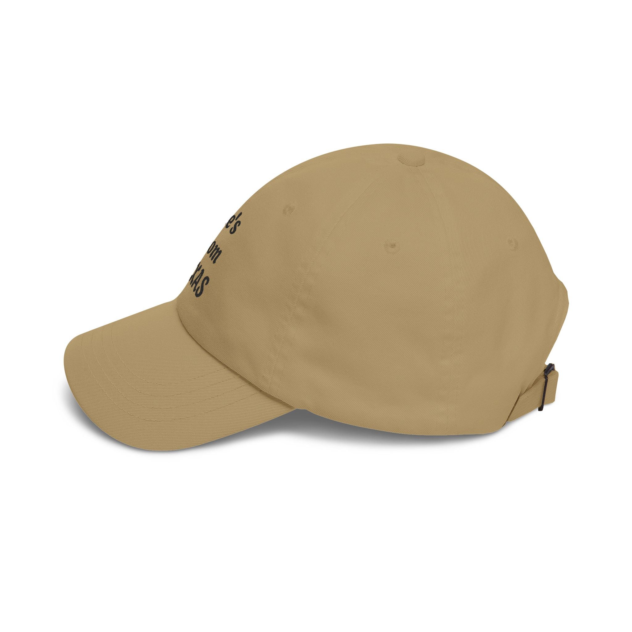She's From Texas Dad Cap - Embroidered White Baseball Hat for Women & Daughters