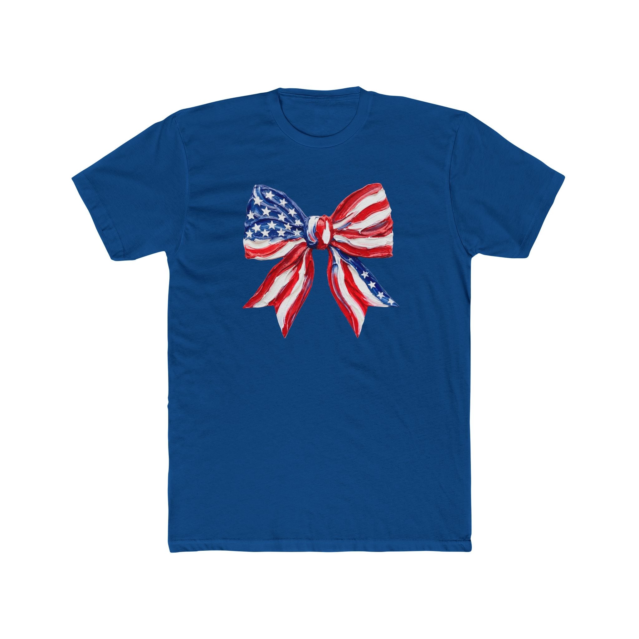 She Loves Jesus & America Too T‑Shirt — Patriotic American Flag Bow Tee