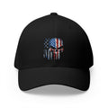 Embroidered American Flag Punisher Skull Cap