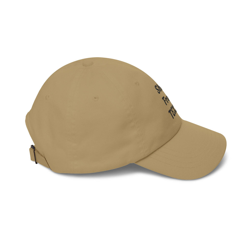 She's From Texas Dad Cap - Embroidered White Baseball Hat for Women & Daughters