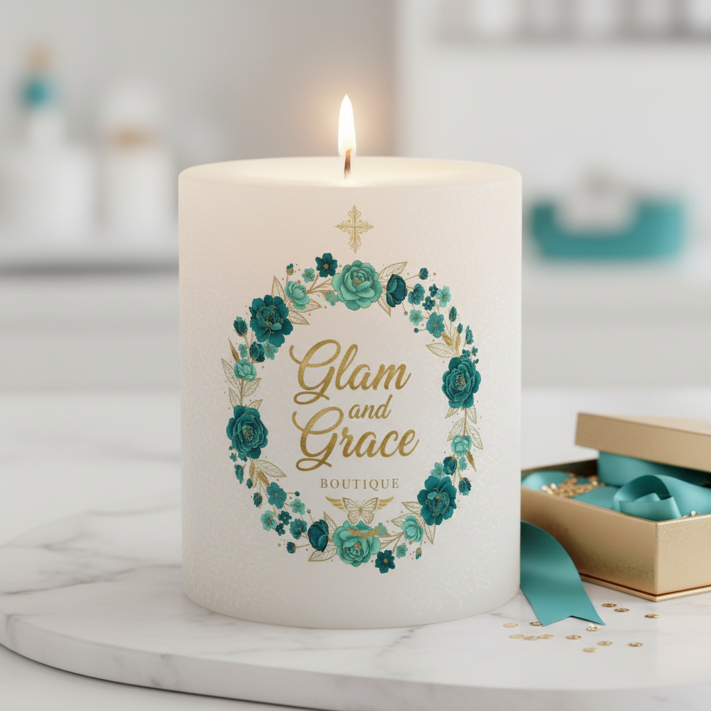 Glam and Grace - Cross Nestled in Wreath